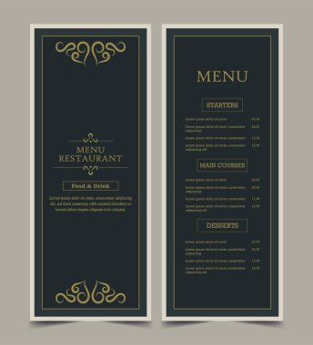 Süslü Ögelerle Menü Düzeni