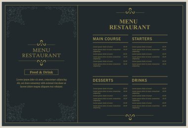 Süslü Ögelerle Menü Düzeni