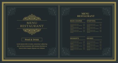 Süslü Ögelerle Menü Düzeni