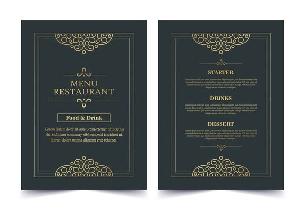 Ресторан Luxury Menu.