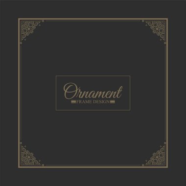 Zarif dekoratif çerçeve tasarımı arka planı