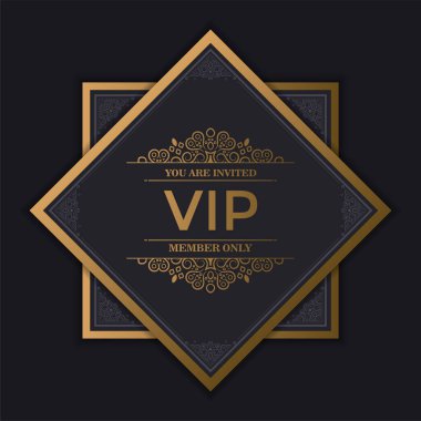 Zarif altın VIP süsü arka planı