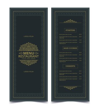 Süslü Ögelerle Eski Menü Düzeni