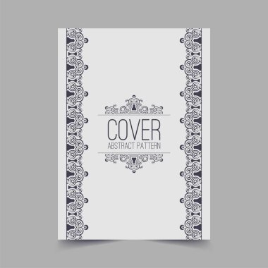 Beyaz düz geometrik desen örtüsü