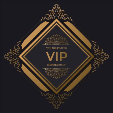 Zarif altın VIP süsü arka planı