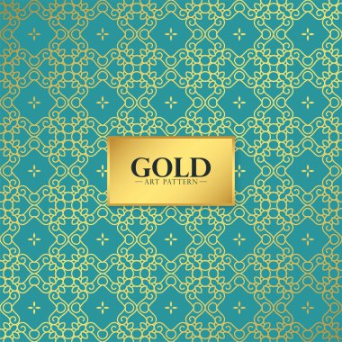 Lüks altın sanat eseri desen tasarımı