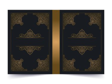 Lüks süslemeli kitap kapağı tasarımı