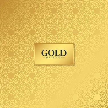 Lüks altın sanat eseri desen tasarımı