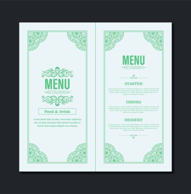 Süslü Ögelerle Menü Düzeni.