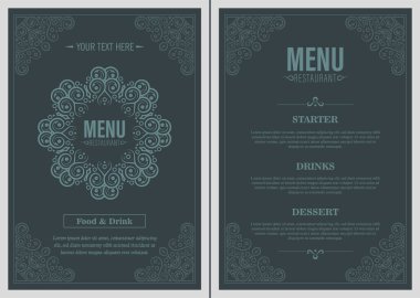 Süslü Ögelerle Menü Düzeni.