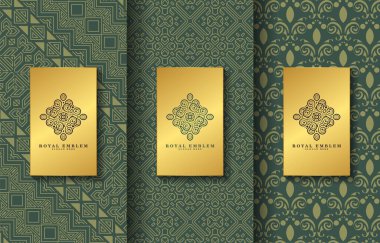 Eski altın kenarlı başarı şablonu sertifikası - Vektör