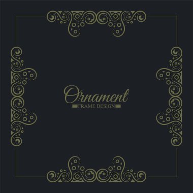 Zarif dekoratif çerçeve tasarımı arka planı