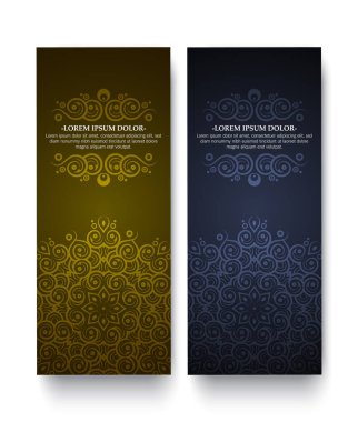 Renkli mandala dekoratif kart tasarımı