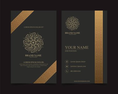 Koyu renk süsleme kart tasarımı