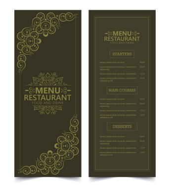 Süslü Ögelerle Menü Düzeni