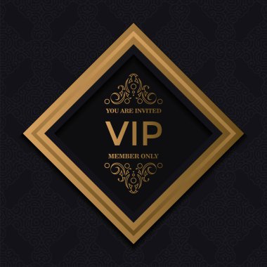 Zarif altın VIP süsü arka planı