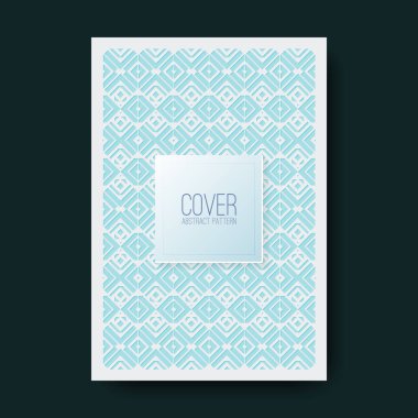 soft blue color square grid pattern cover