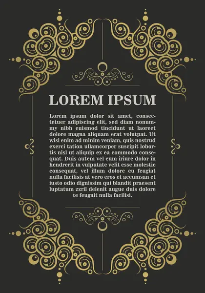 Lüks kaligrafi kare çerçeve çizgisi