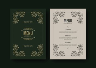 Süslü Ögelerle Menü Düzeni.