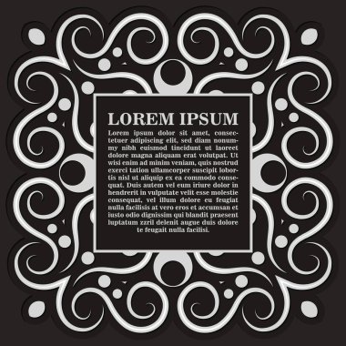 Hattatlık kare çerçeve çizgileri