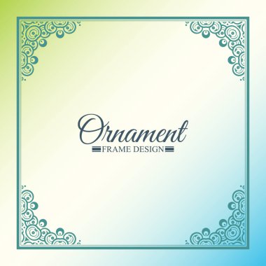 Renkli sanat çerçevesi tasarım şablonu