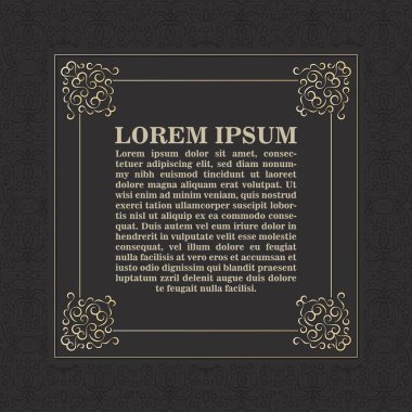 Hattatlık kare çerçeve çizgileri