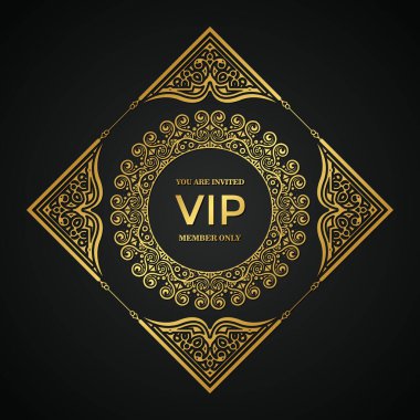 Zarif altın VIP süsü arka planı