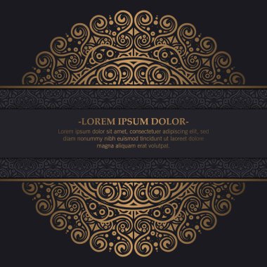 Lüks tebrik kartı vektör şablonu