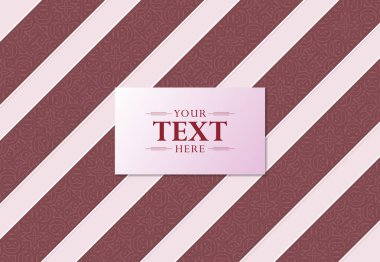 Kırmızı süsleme tebrik kartı şablonu