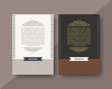 Klasik kitap kapağı süslemeli sanat deseni tasarımı