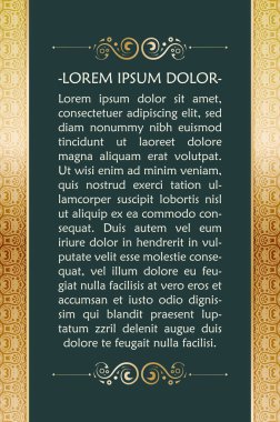 Yeşil ve altın renkli zarif bir arkaplan.