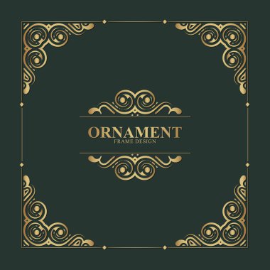 Zarif Altın Süsleme Tasarımı