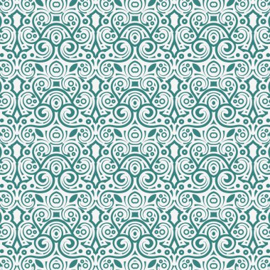 Teal Girdap Deseni Kusursuz Tasarım
