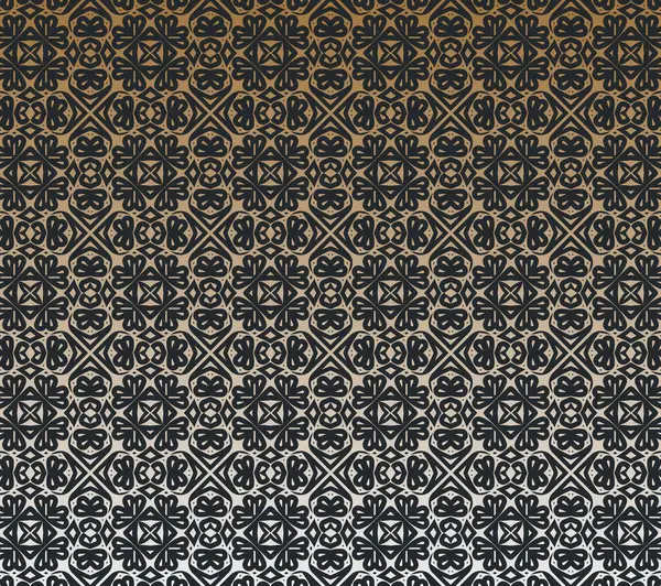 Koyu arkaplanda zarif bir altın süs deseni var.