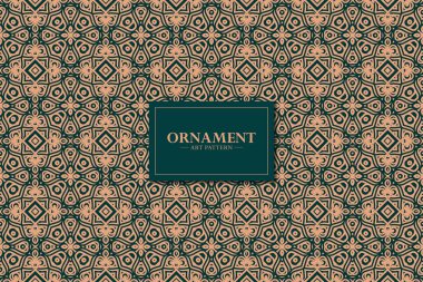 Tekstil veya Arkaplan için Geometrik Elemente sahip Dekoratif Kusursuz Desen