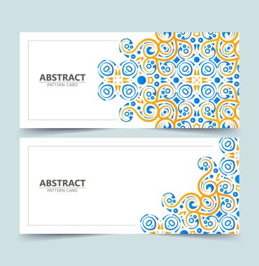 Modern Soyut Girdap Süsleme Kart Tasarımı