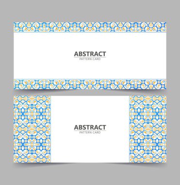 Çiçek Ayrıntıları ve Geometrik Elementlerle Dekoratif Mandala SancağıSeti