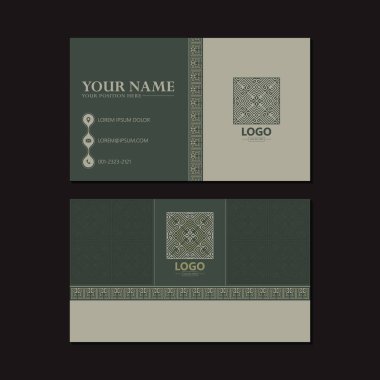 Kurumsal Kimlik Düzenli Geometrik Kart Tasarımı
