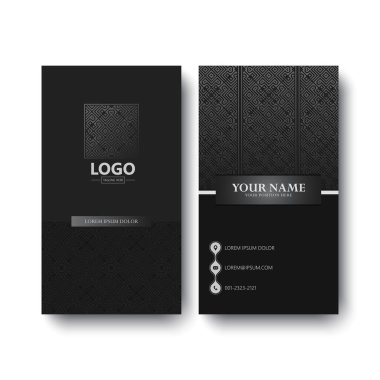 Zarif Geometrik Desen Profesyonel İş Kartı Şablonu