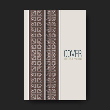 Geometrik kare Motif Minimalist Kapak Tasarımı