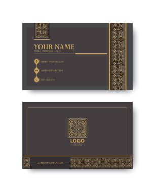 Kurumsal Kimlik Düzenli Geometrik Kart Tasarımı