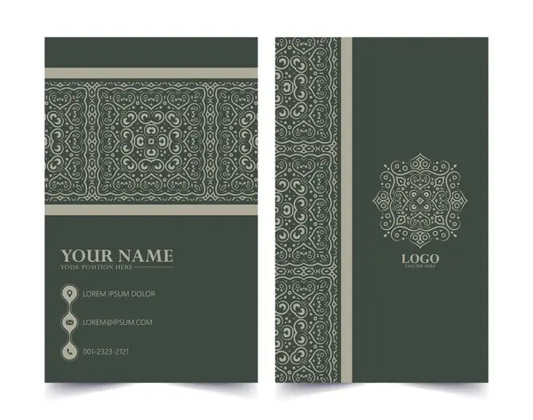 Süs desenli kartvizit tasarımı