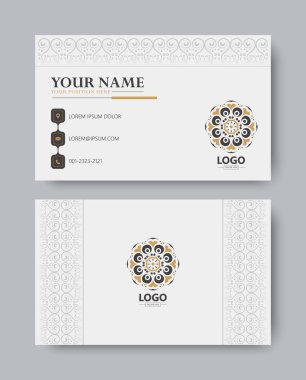 Modern Moda Dekoratif Mandala İş Kartı Şablon Tasarımı Sunumu