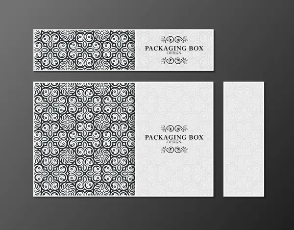 Zarif Dekoratif Çiçek Şablonu Tasarım Kutu Düzenleme Şablonu Tasarımı