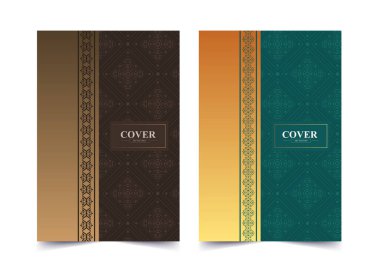 Kitap veya Dergi için Zarif İslami Şablon Tasarım Kapağı Şablonları