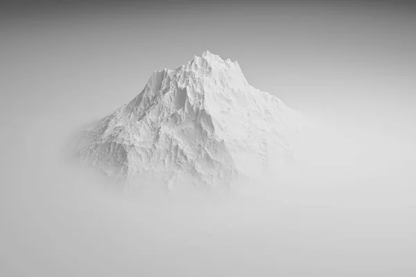 Визуализация Воздушного Ландшафта Горы — стоковое фото