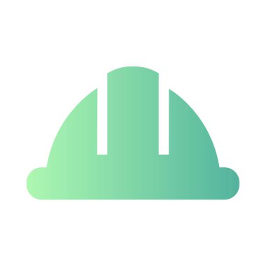 Yapı miğferi gradyan evrensel simge ui ux element işareti sembolü.