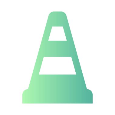 Yapı konisi gradyan evrensel simge ui ux element işareti sembolü.