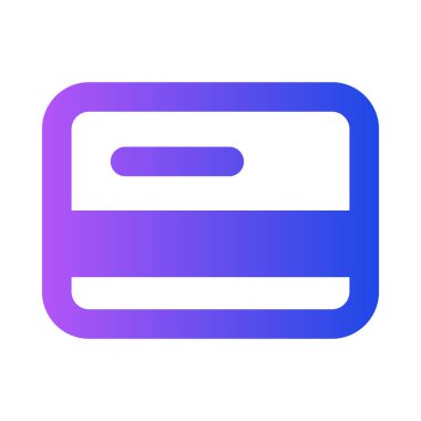 Banka kartı gradyan evrensel simge ui ux element işareti sembolü.