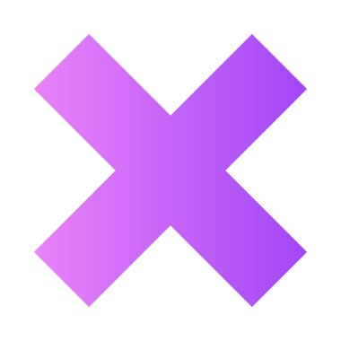 Gradyan evrensel simge ui ux element işaret sembolünü kapat.